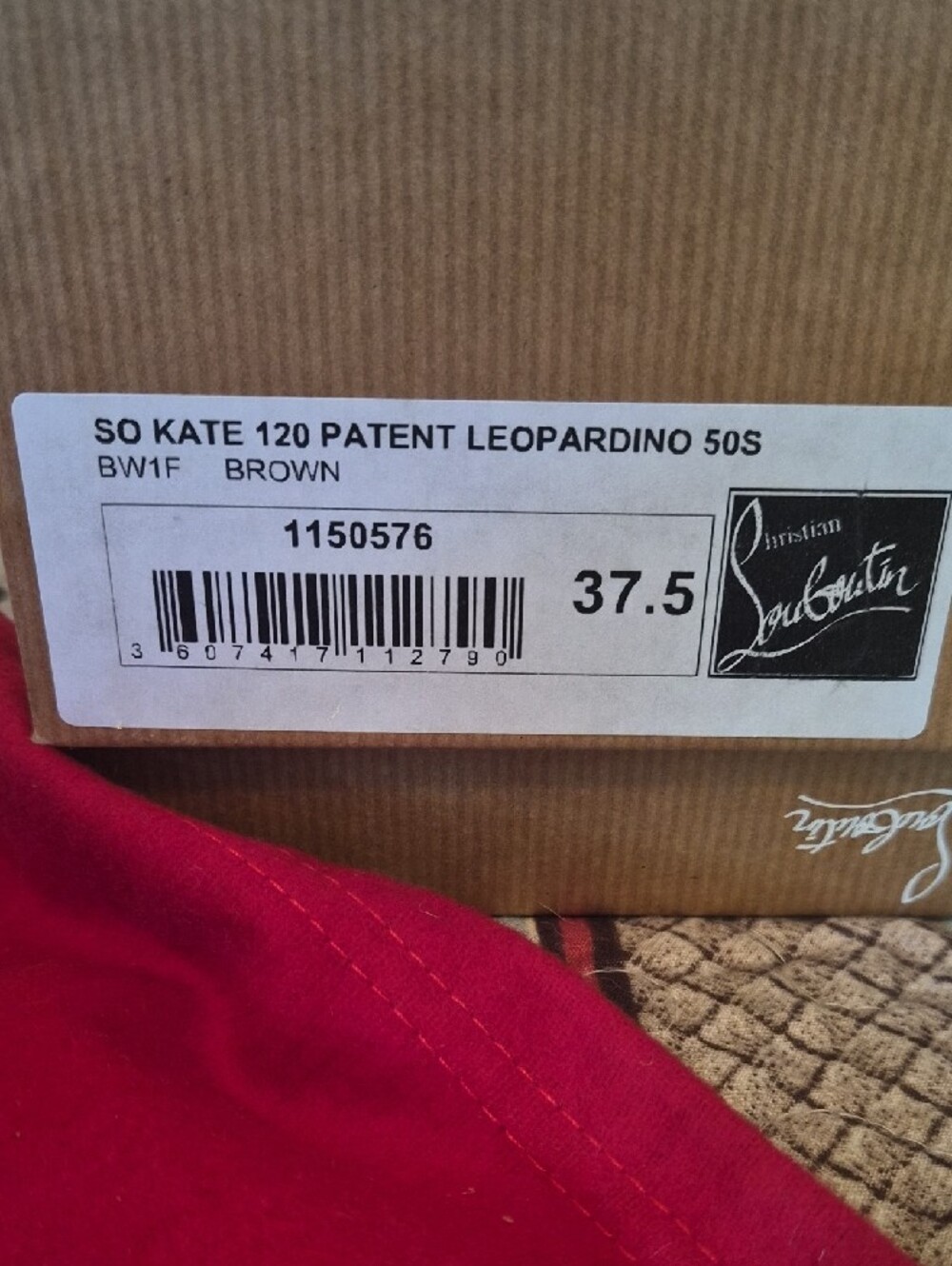 Christian Louboutin Leopard Patent Pumps with Red Soles - Picture 5 of 5